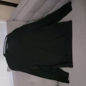 Nautica black sweater v-neck mens size large L preowned euc